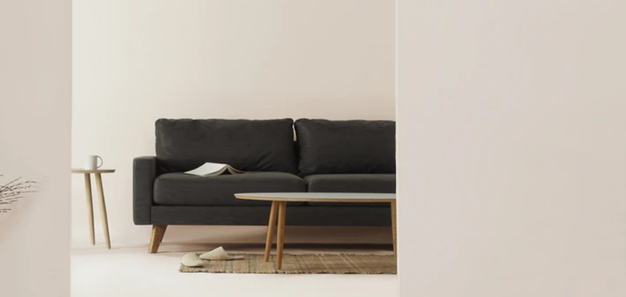 Nordic style gray sofa photo